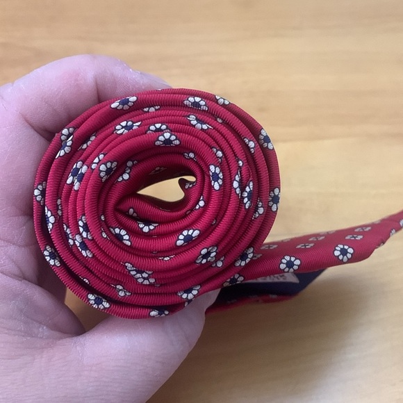 Liberty Vintage 100% Silk Tie Made in USA Red White Blue VGUC 59" - Picture 6 of 9